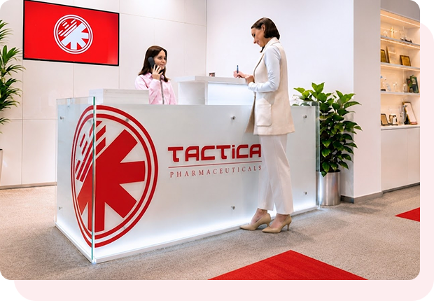 Recepcja Tactica Pharmaceuticals